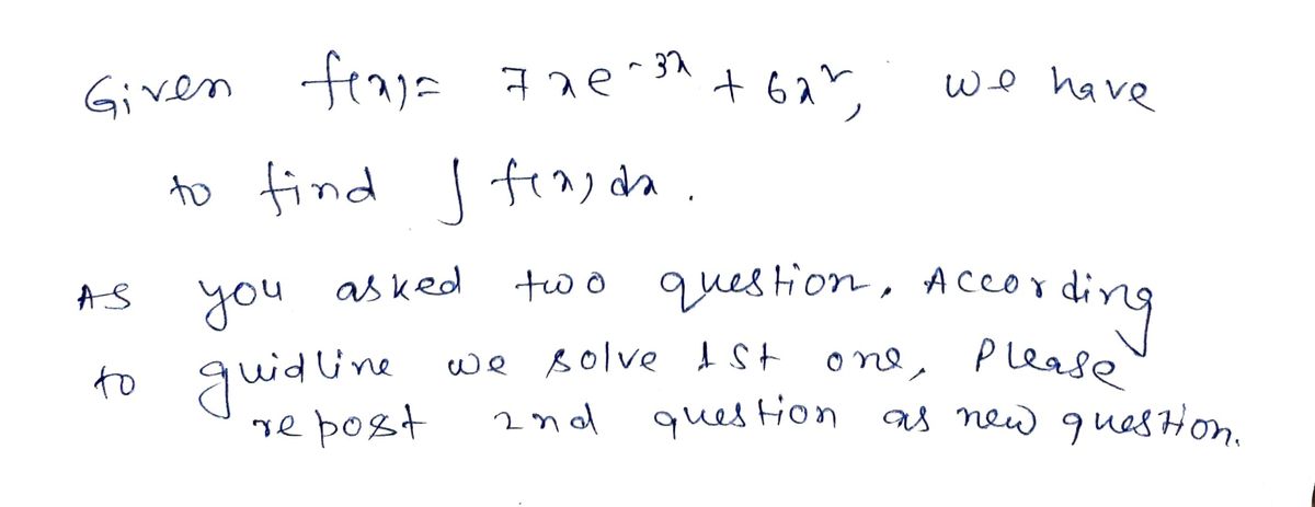 Calculus homework question answer, step 1, image 1